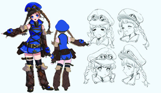 コミックキャラクター専攻様子1